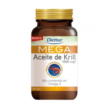 Mega Aceite de Krill  60 cap. 1000 mg. DIETISA